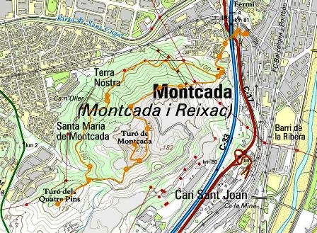 Mapa Turó de Montcada_petit