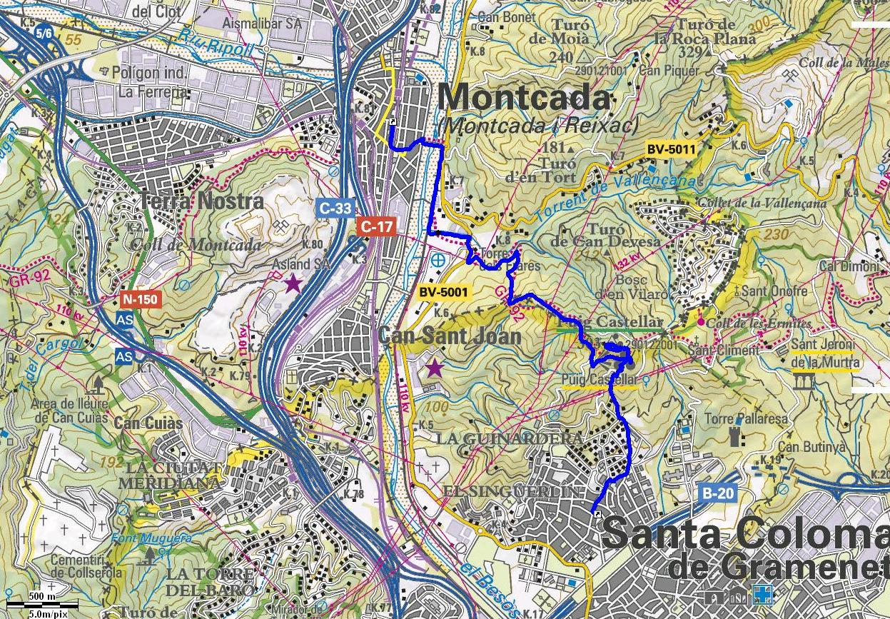 Mapa ruta 44
