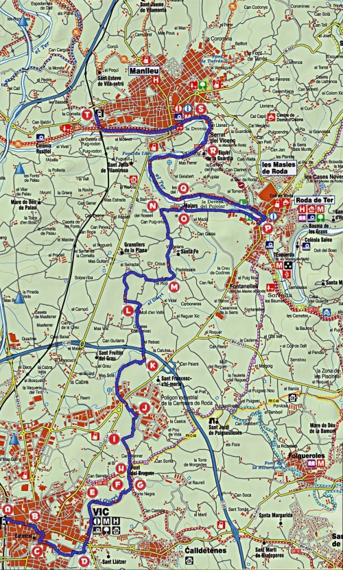 Mapa Vic-Manlleu_punts